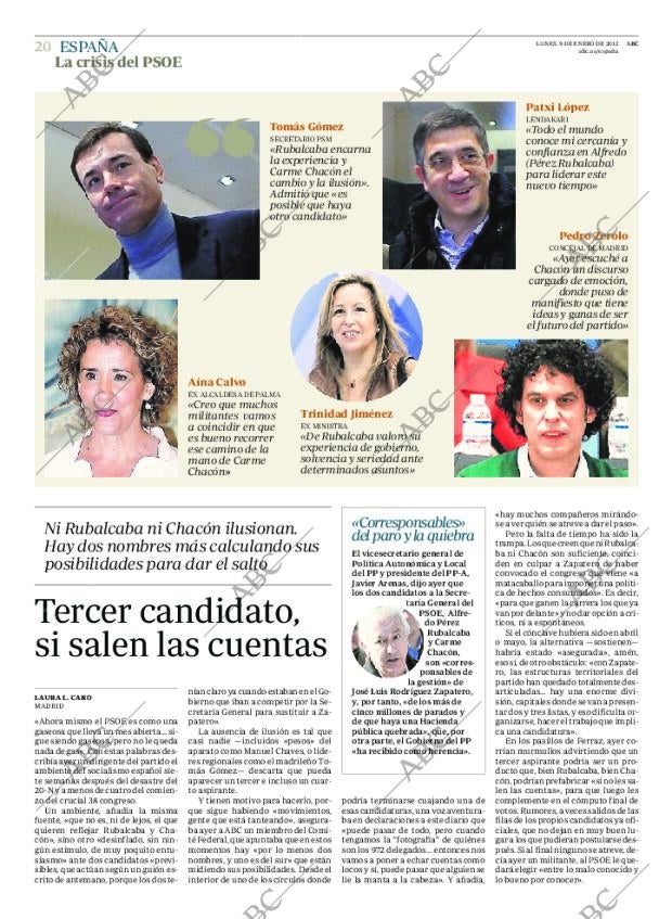 ABC MADRID 09-01-2012 página 20