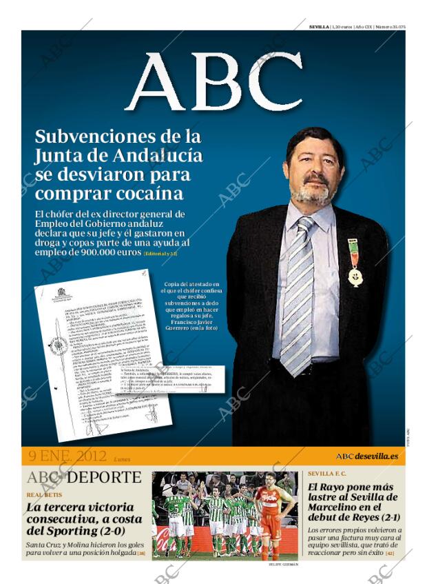 ABC SEVILLA 09-01-2012 página 1