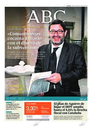 ABC MADRID 10-01-2012 página 1