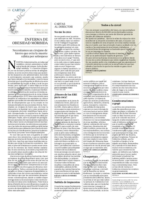 ABC SEVILLA 10-01-2012 página 18
