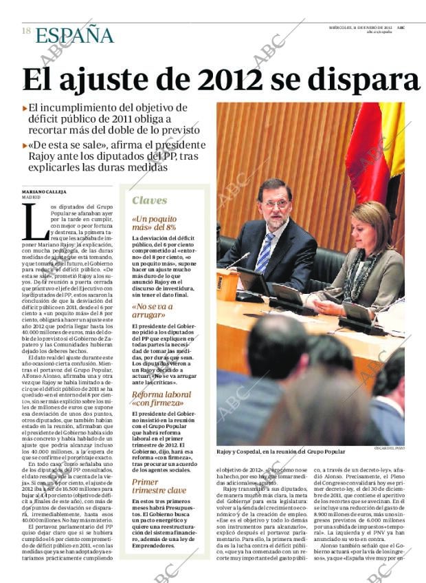 ABC MADRID 11-01-2012 página 18