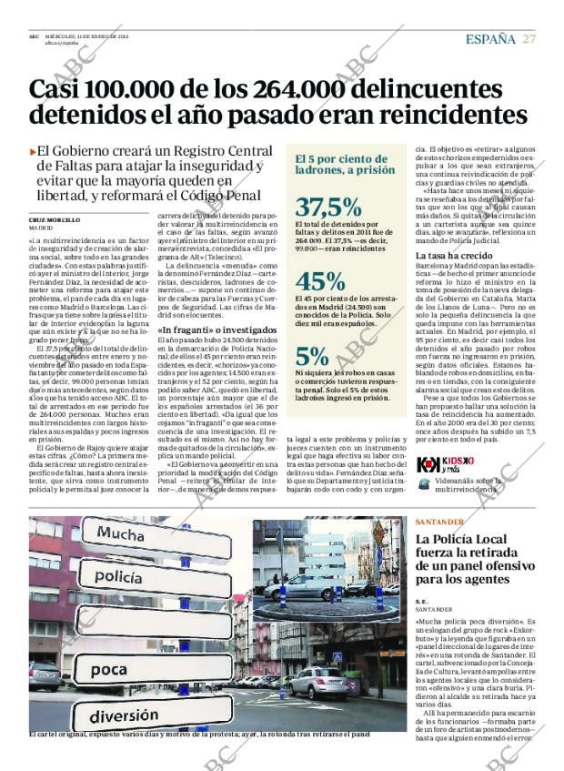 ABC MADRID 11-01-2012 página 27