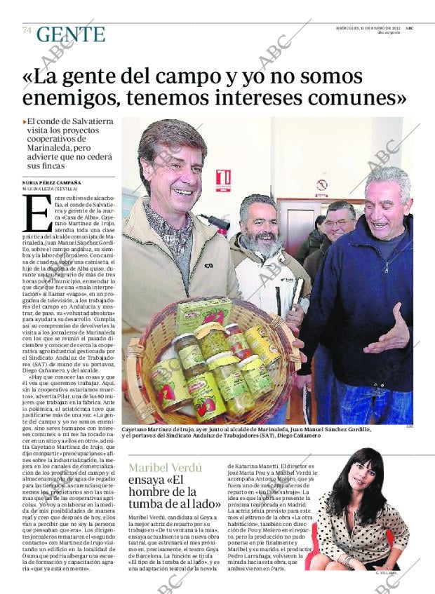 ABC MADRID 11-01-2012 página 74