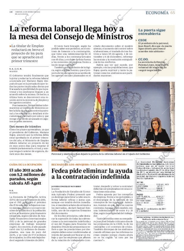 ABC MADRID 13-01-2012 página 65