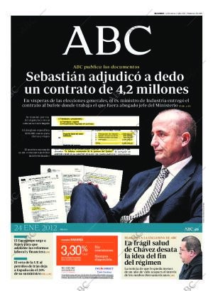 ABC MADRID 24-01-2012 página 1