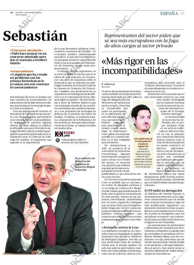 ABC MADRID 24-01-2012 página 19