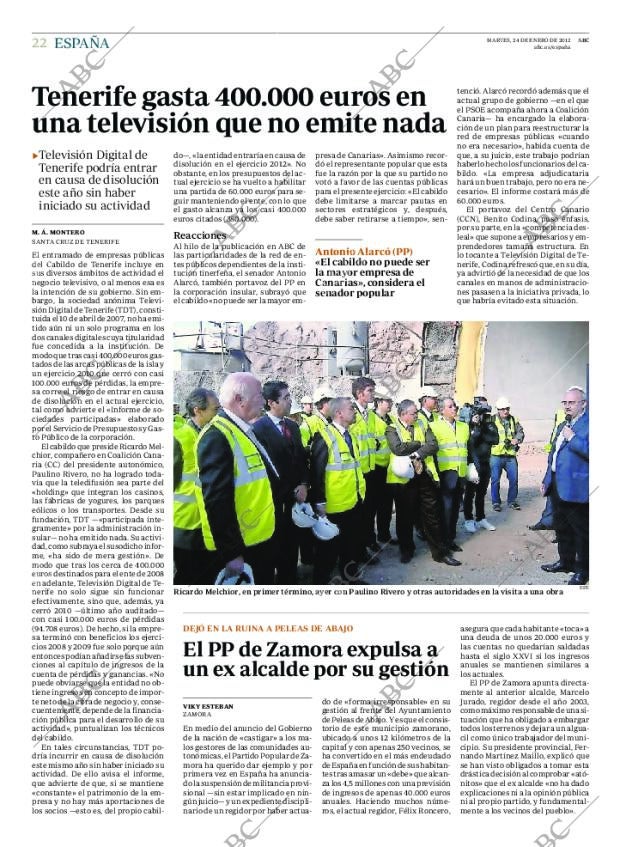 ABC MADRID 24-01-2012 página 22