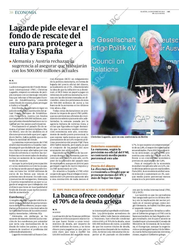 ABC MADRID 24-01-2012 página 38