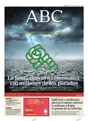 ABC MADRID 25-01-2012 página 1