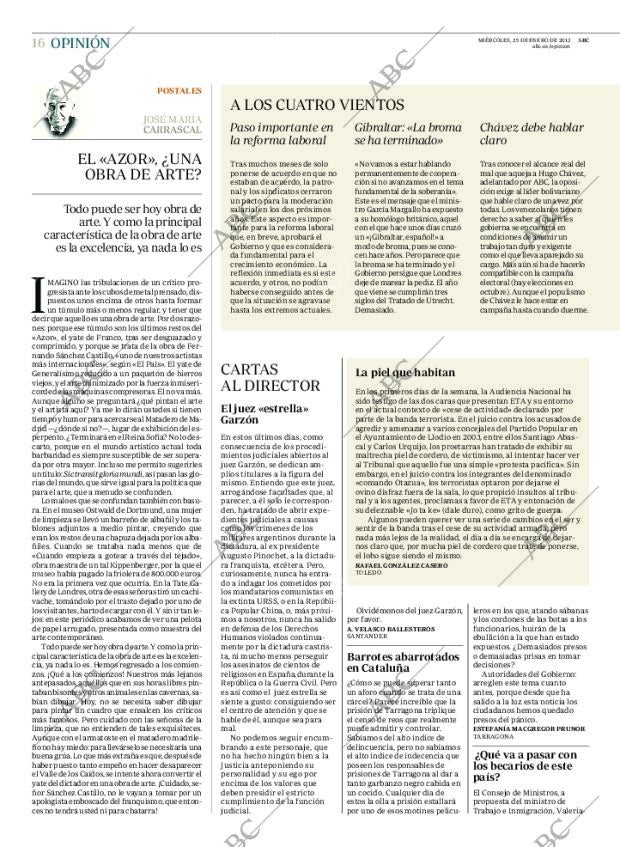 ABC MADRID 25-01-2012 página 16