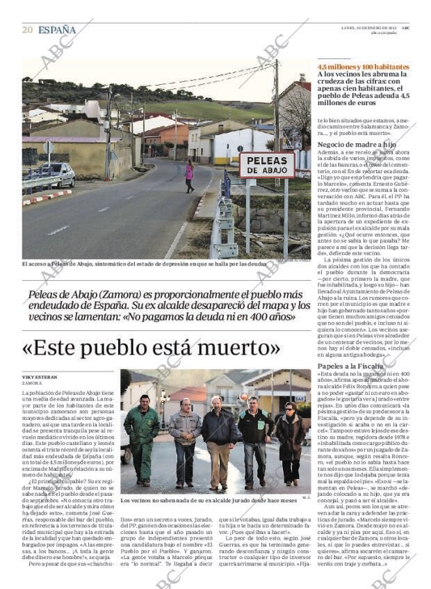 ABC MADRID 30-01-2012 página 20