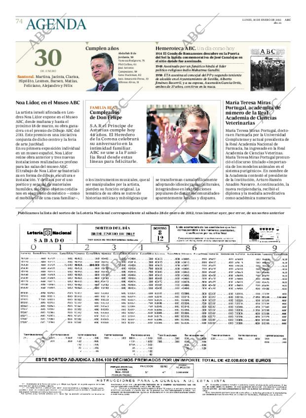 ABC MADRID 30-01-2012 página 74