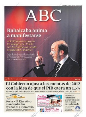 ABC MADRID 02-03-2012 página 1