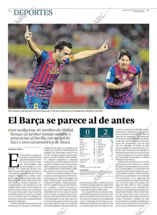 ABC MADRID 18-03-2012 página 90