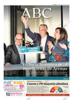 ABC MADRID 26-03-2012 página 1