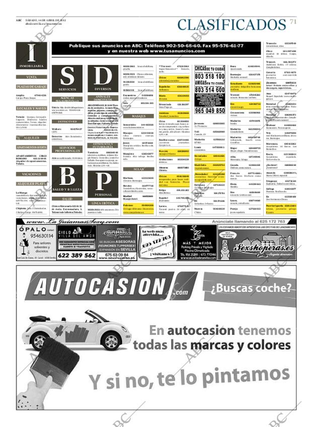ABC SEVILLA 14-04-2012 página 71
