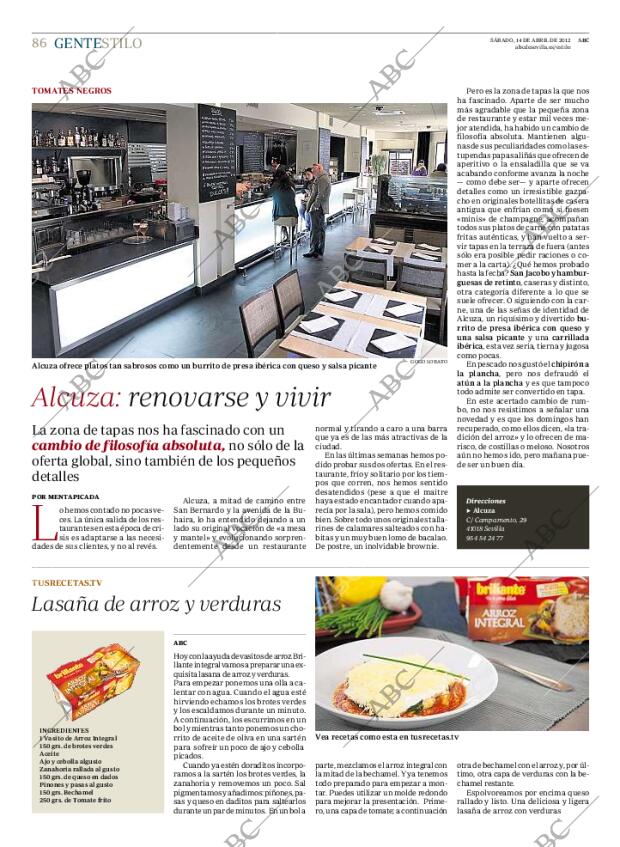 ABC SEVILLA 14-04-2012 página 86