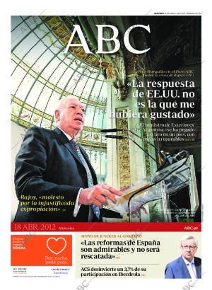 ABC MADRID 18-04-2012 página 1