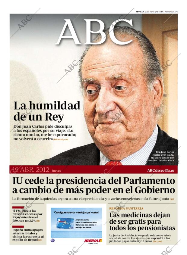 ABC SEVILLA 19-04-2012 página 1