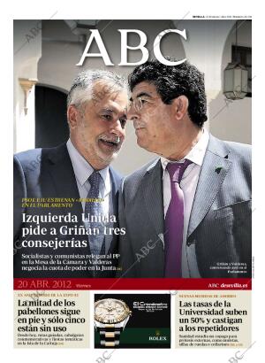 ABC SEVILLA 20-04-2012 página 1