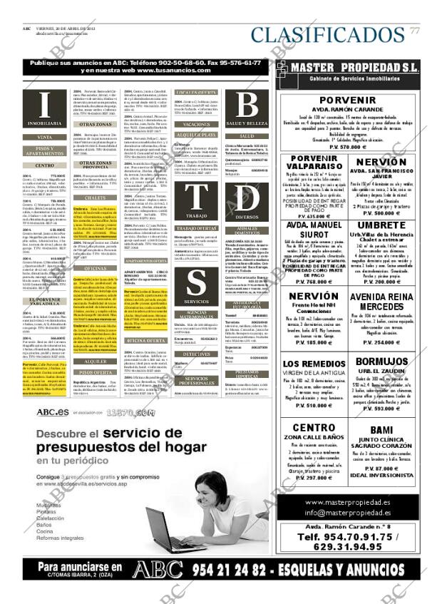 ABC SEVILLA 20-04-2012 página 77