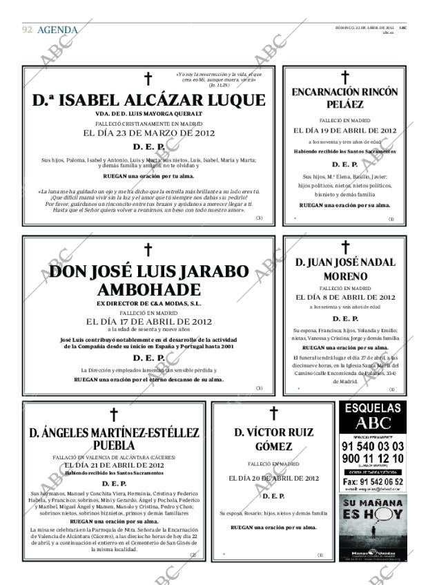ABC MADRID 22-04-2012 página 92