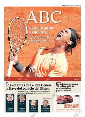ABC MADRID 23-04-2012 página 1