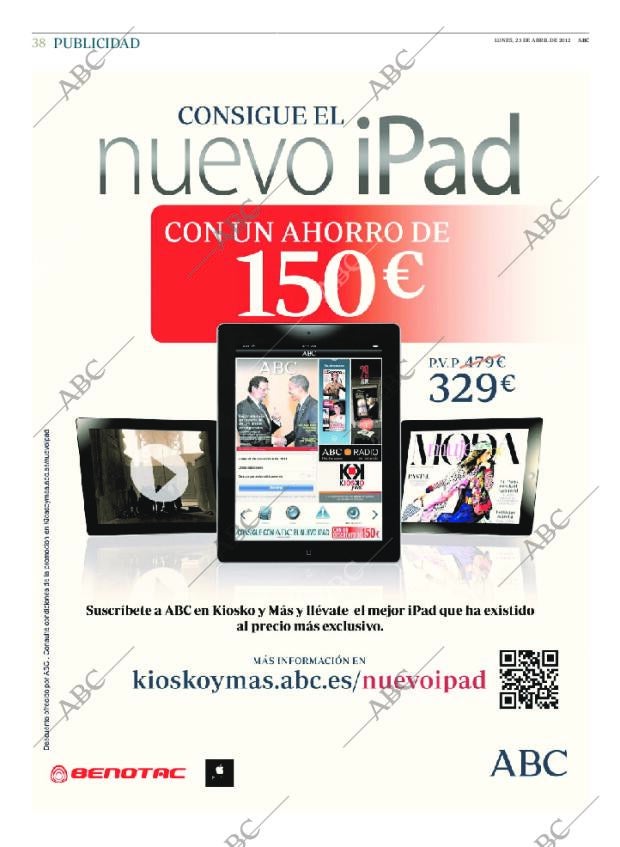 ABC MADRID 23-04-2012 página 38