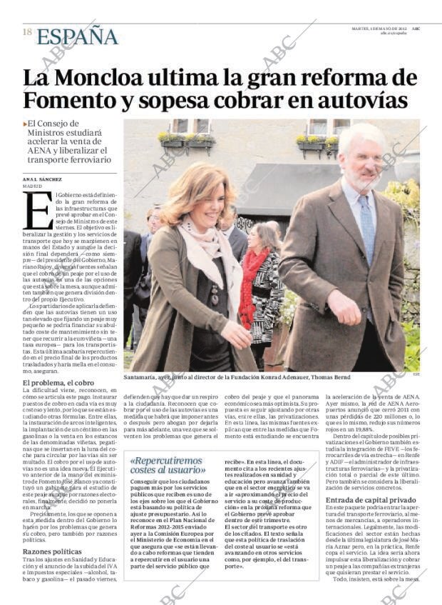 ABC MADRID 01-05-2012 página 18