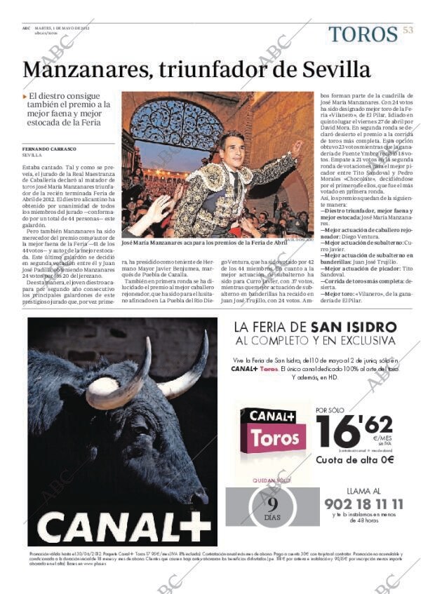 ABC MADRID 01-05-2012 página 53