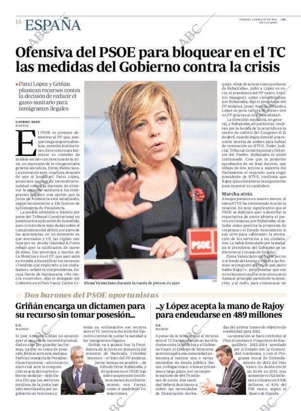 ABC MADRID 05-05-2012 página 16
