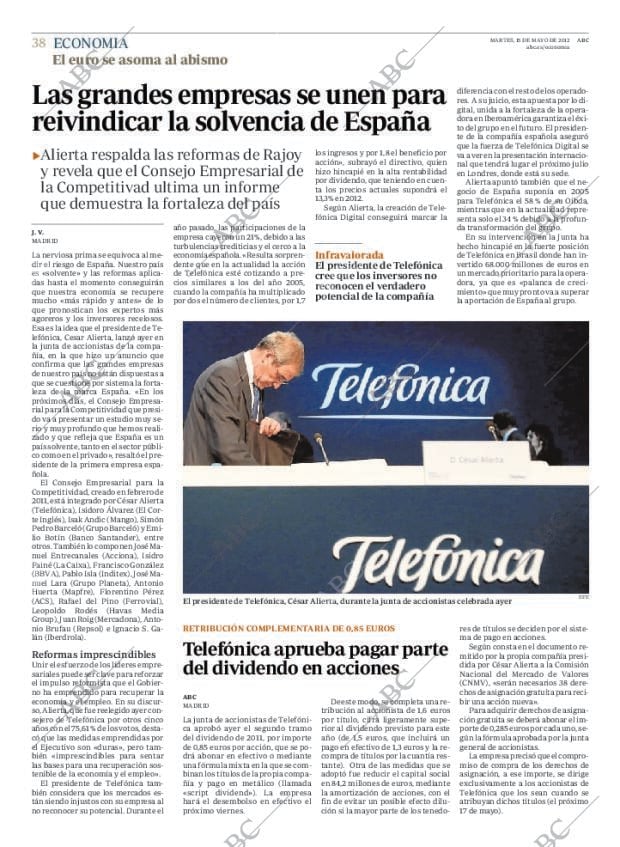 ABC MADRID 15-05-2012 página 38