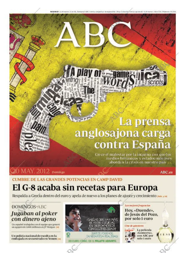 ABC MADRID 20-05-2012 página 1