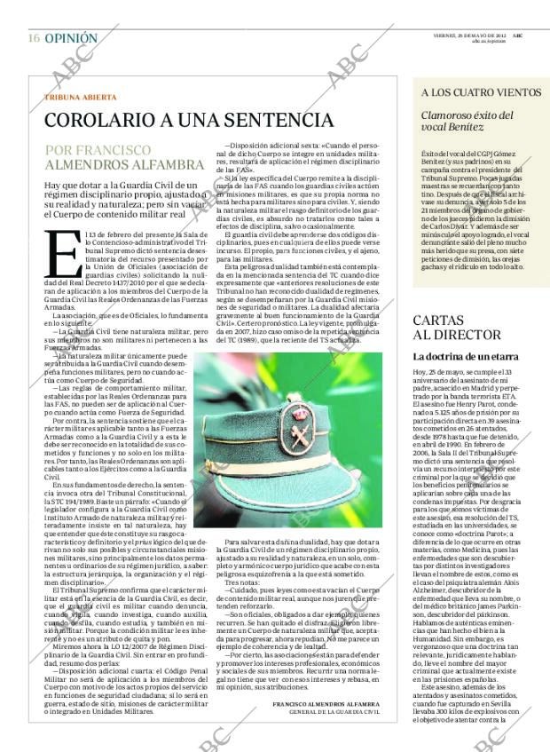 ABC MADRID 25-05-2012 página 16