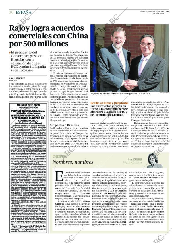 ABC MADRID 25-05-2012 página 20