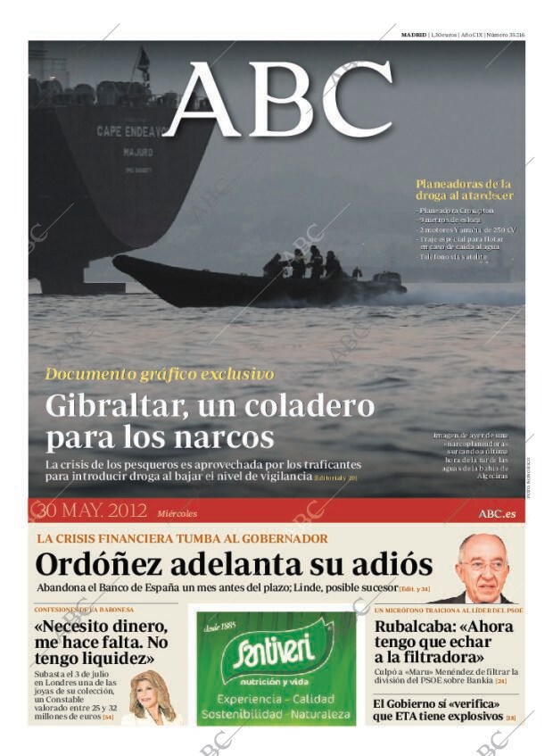 ABC MADRID 30-05-2012 página 1