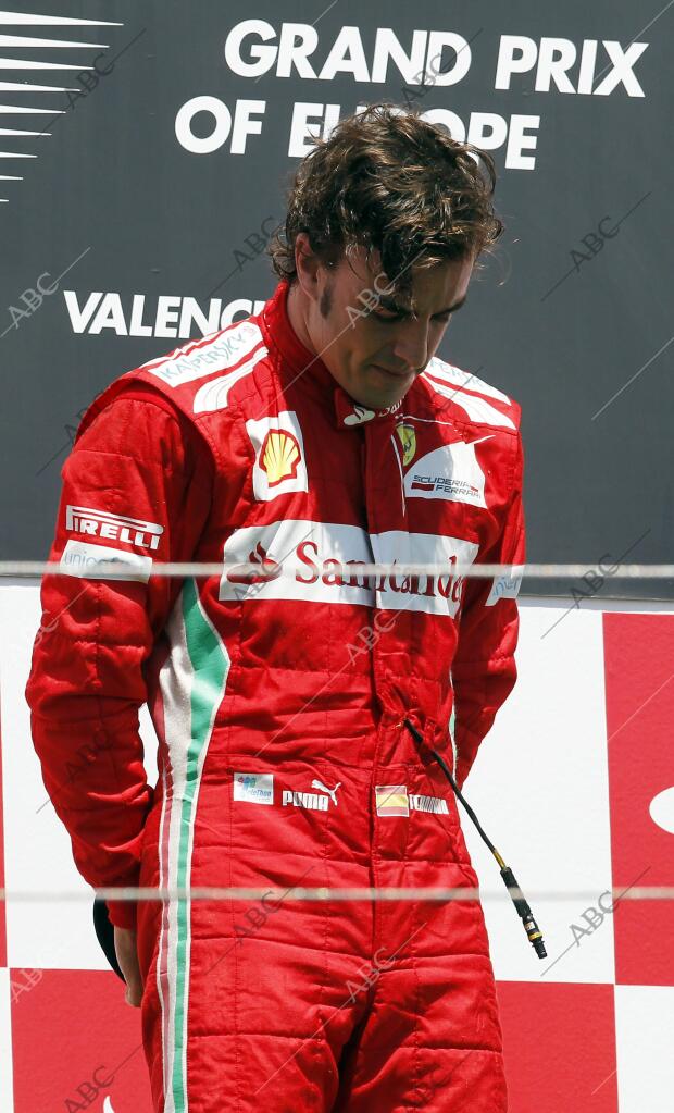 Fernando Alonso en el gran premio de Formula 1