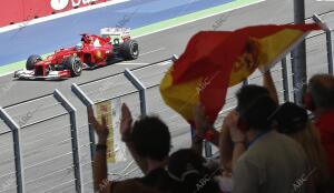 Fernando Alonso en el gran premio de Formula 1