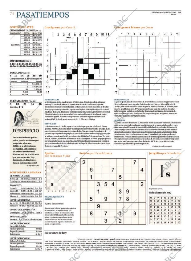 ABC MADRID 14-07-2012 página 74