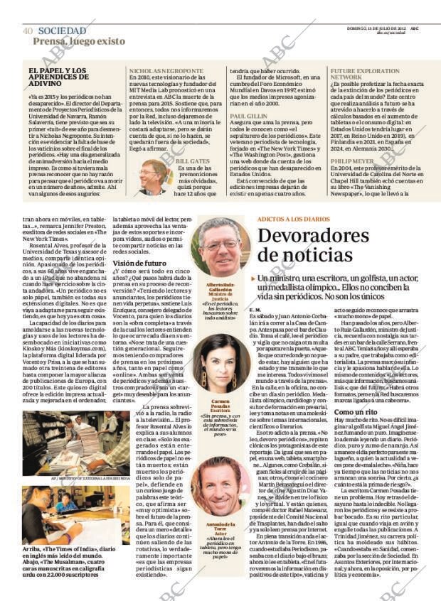ABC MADRID 15-07-2012 página 40
