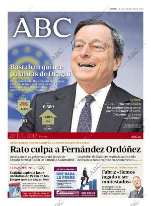 ABC MADRID 27-07-2012 página 1