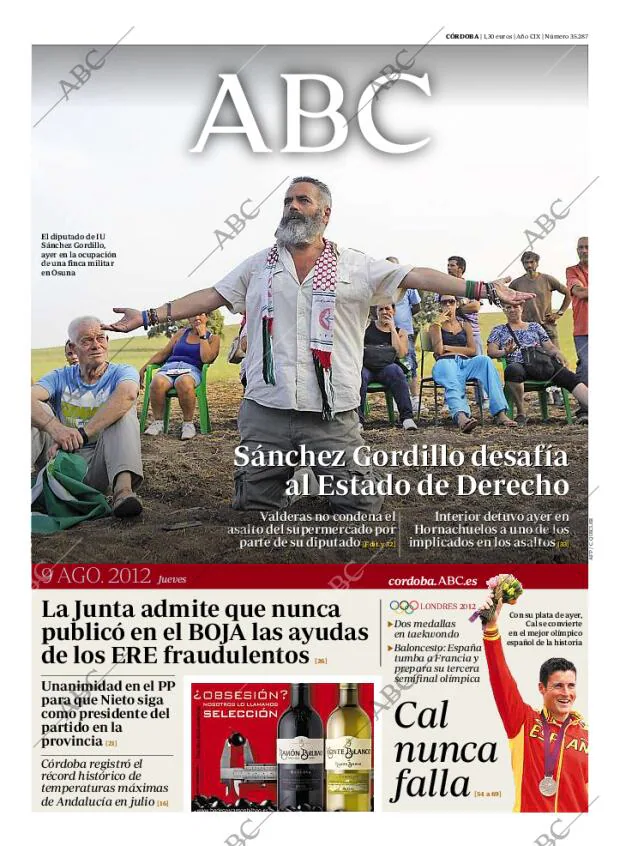 ABC CORDOBA 09-08-2012 página 1