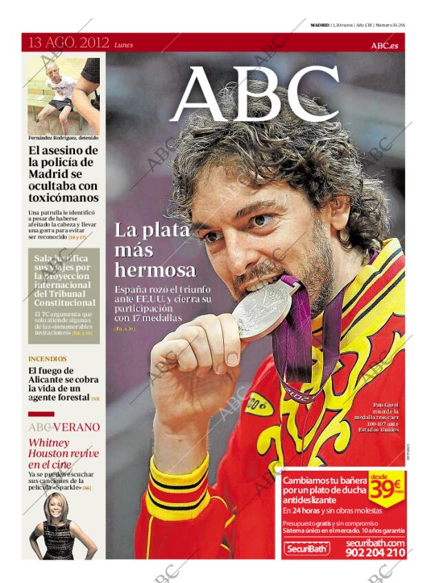 ABC MADRID 13-08-2012 página 1