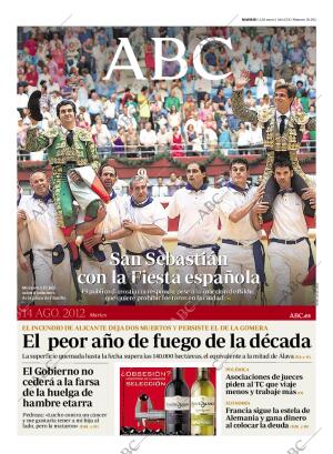 ABC MADRID 14-08-2012 página 1
