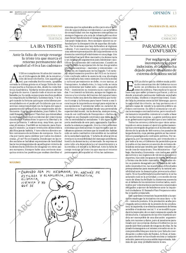 ABC MADRID 14-08-2012 página 13