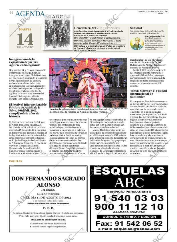 ABC MADRID 14-08-2012 página 44
