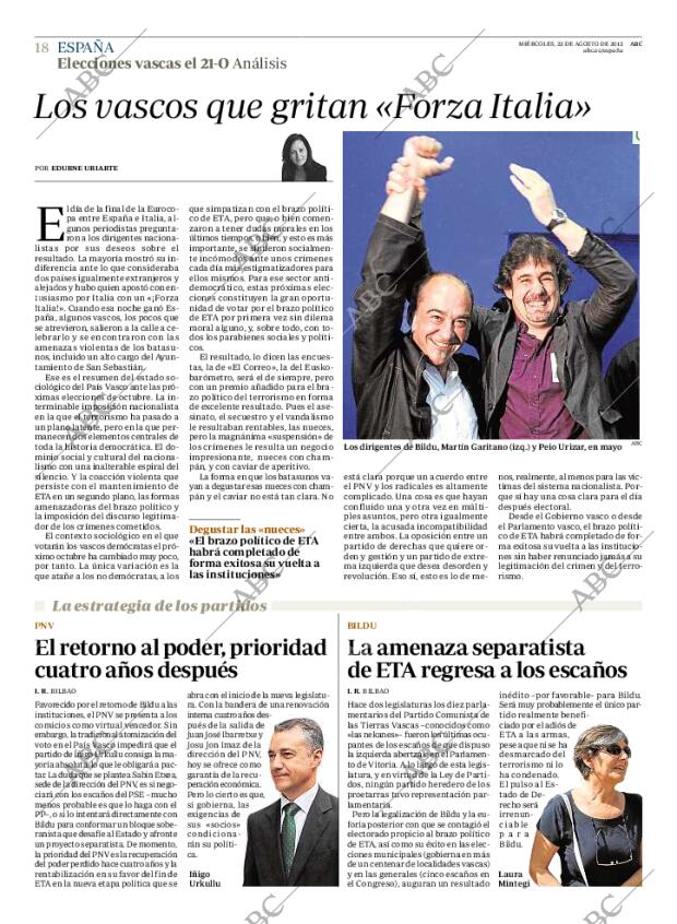 ABC MADRID 22-08-2012 página 18