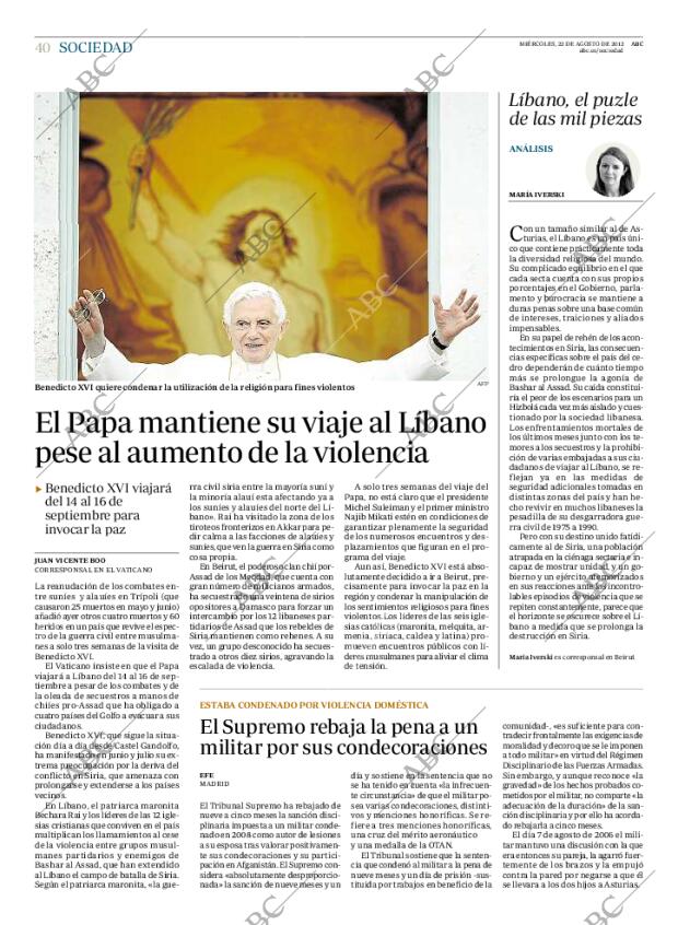 ABC MADRID 22-08-2012 página 40
