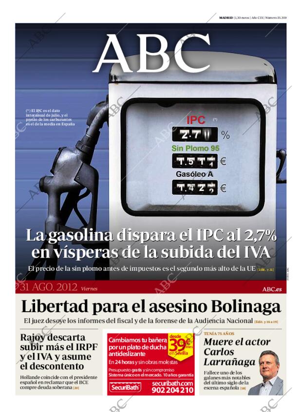 ABC MADRID 31-08-2012 página 1