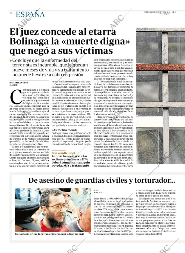 ABC MADRID 31-08-2012 página 16